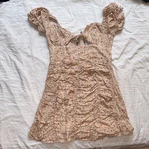 Sky to moon floral tie front dress